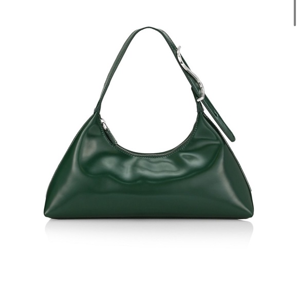 STAUD Handbags - Staud Estelle Leather Shoulder Bag in Green